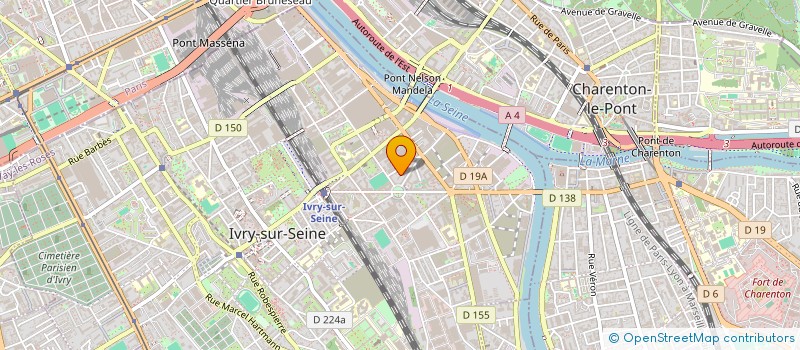 localisation de l'entreprise MK TRANSPORT  IVRY-SUR-SEINE