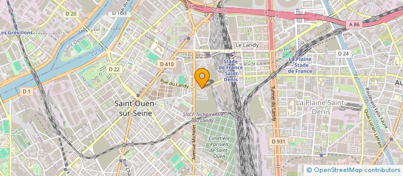 localisation de l'entreprise MK V.O SERVICES à SAINT-OUEN-SUR-SEINE