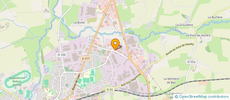 localisation de l'entreprise MK'VAPE à VIRE-NORMANDIE
