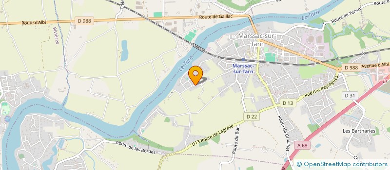 localisation de l'entreprise MK VOYAGES  MARSSAC-SUR-TARN