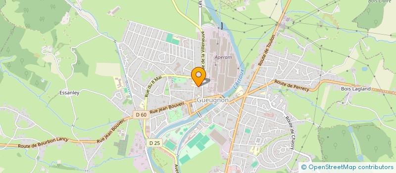 localisation de l'entreprise MK20  GUEUGNON