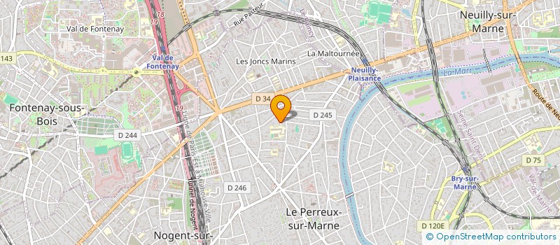 localisation de l'entreprise MK2A  LE PERREUX-SUR-MARNE