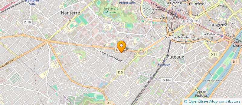 localisation de l'entreprise MK2I à NANTERRE