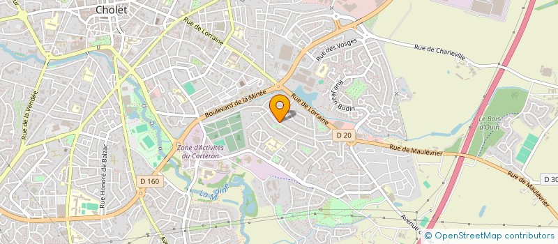 localisation de l'entreprise MK2P BAT  CHOLET