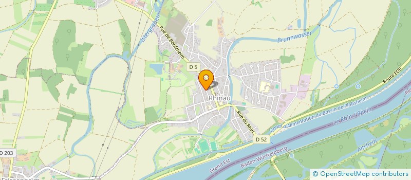 localisation de l'entreprise MK67  RHINAU