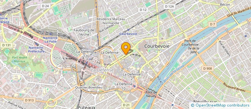 localisation de l'entreprise MKAO à COURBEVOIE