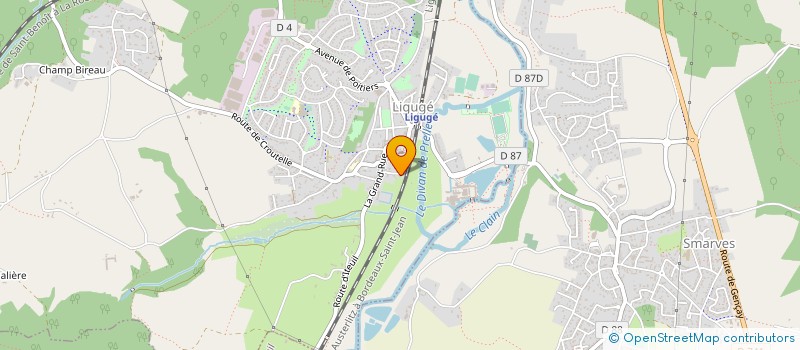 localisation de l'entreprise MKB COSMETIK  LIGUGE