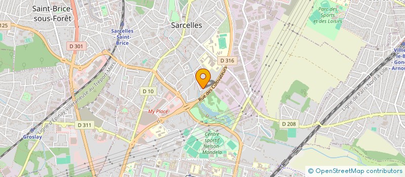 localisation de l'entreprise MKB MUSIK CORPORATE à SARCELLES