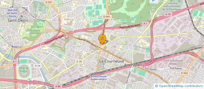 localisation de l'entreprise MKBI à LA COURNEUVE