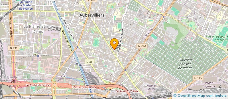 localisation de l'entreprise MKBS TRANSPORT  AUBERVILLIERS
