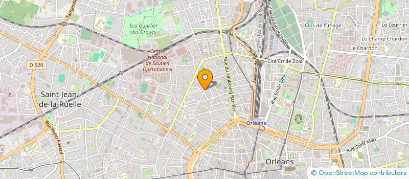 localisation de l'entreprise MKC ECHAFAUDAGES à ORLEANS