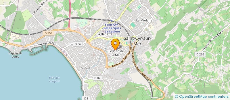 localisation de l'entreprise MKCV SELARL  SAINT-CYR-SUR-MER