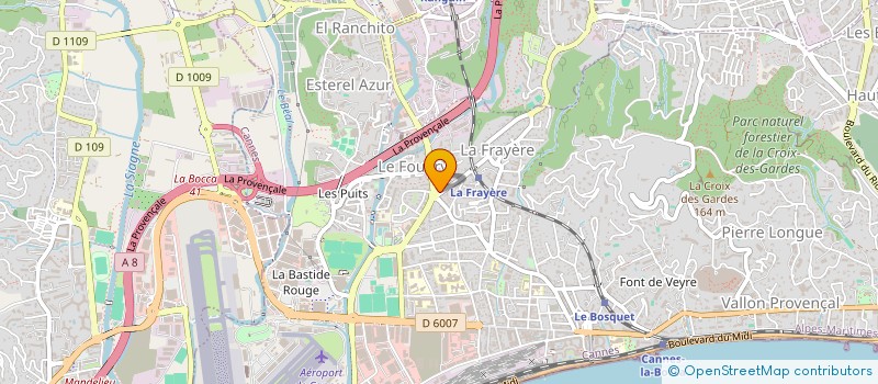 localisation de l'entreprise MKEF DISTRIBUTION à CANNES