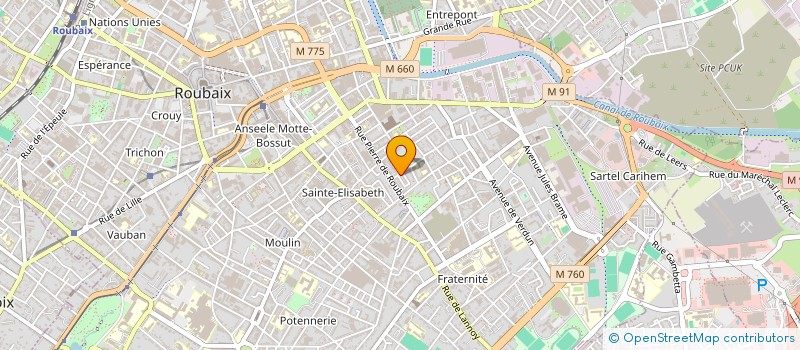 localisation de l'entreprise MKELEC  ROUBAIX