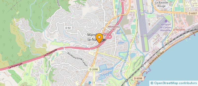 localisation de l'entreprise MKF  MANDELIEU-LA-NAPOULE