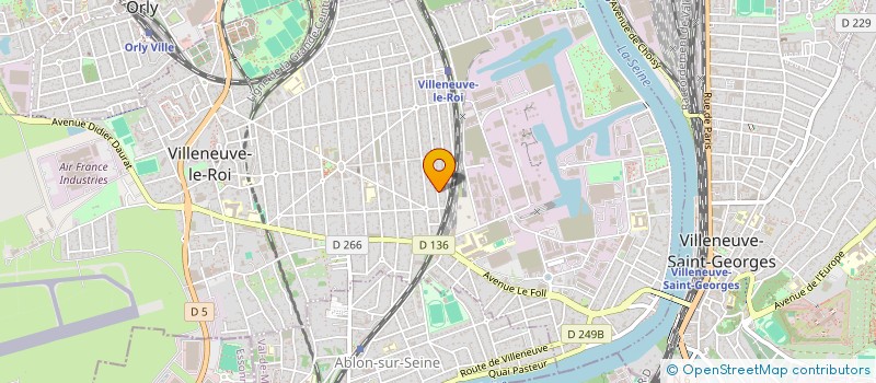 localisation de l'entreprise MKF  VILLENEUVE-LE-ROI