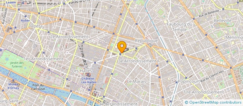 localisation de l'entreprise MKF OPTIQUE à PARIS