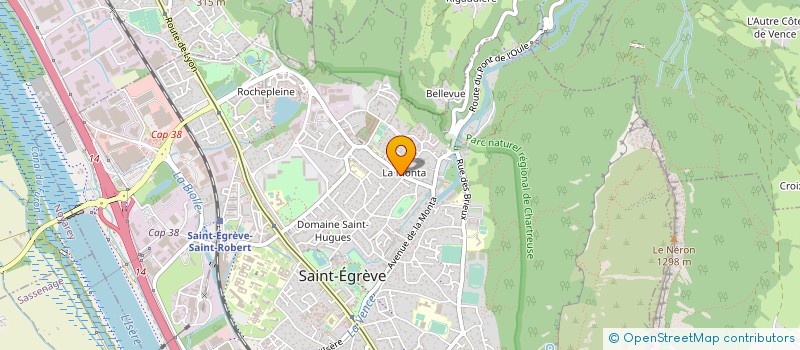 localisation de l'entreprise MKG COM à SAINT-EGREVE