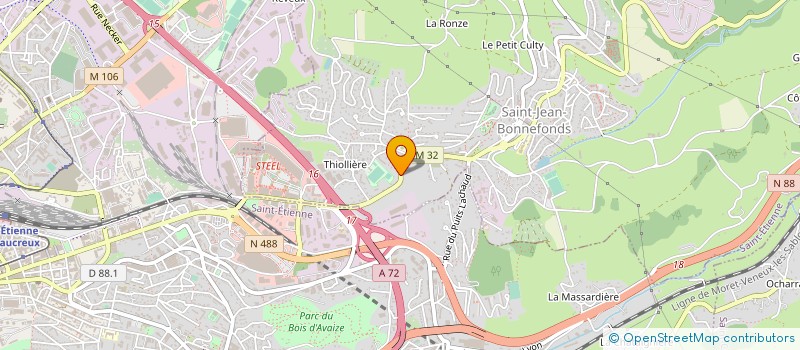 localisation de l'entreprise MKH IMMOBILIER  SAINT-JEAN-BONNEFONDS