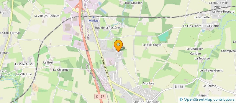 localisation de l'entreprise MKJ  MINIAC-MORVAN