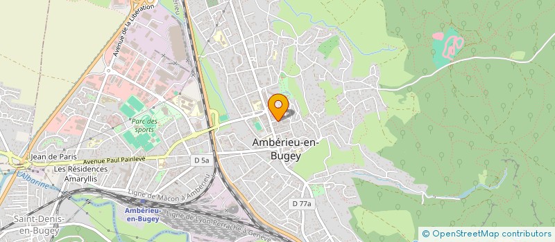 localisation de l'entreprise MKJ SERVICES A LA PERSONNE à AMBERIEU-EN-BUGEY