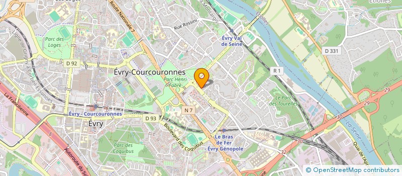 localisation de l'entreprise MKL CONVOYAGE à EVRY-COURCOURONNES