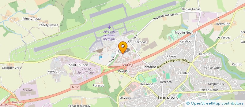 localisation de l'entreprise MKL FI  GUIPAVAS