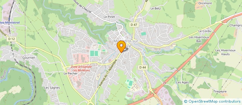 localisation de l'entreprise MKM  MONISTROL-SUR-LOIRE