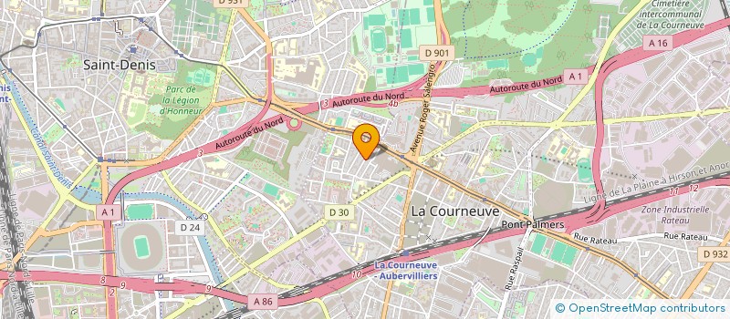 localisation de l'entreprise MKM à LA COURNEUVE
