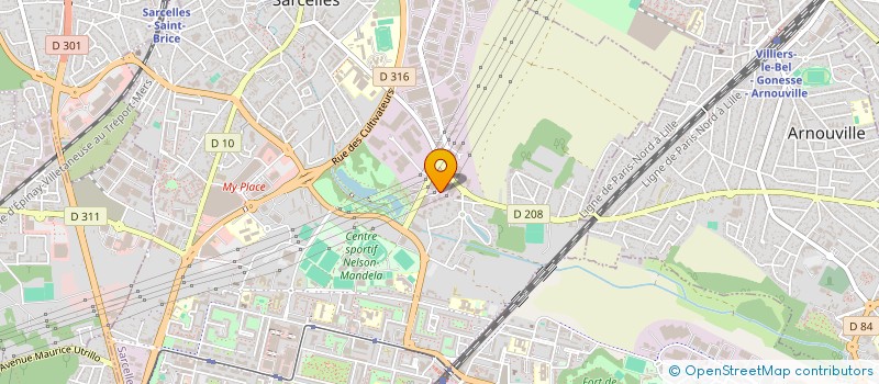 localisation de l'entreprise MKM BATIMENT à SARCELLES