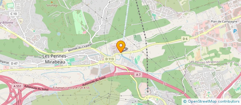 localisation de l'entreprise MKM CUISINES à LES PENNES MIRABEAU