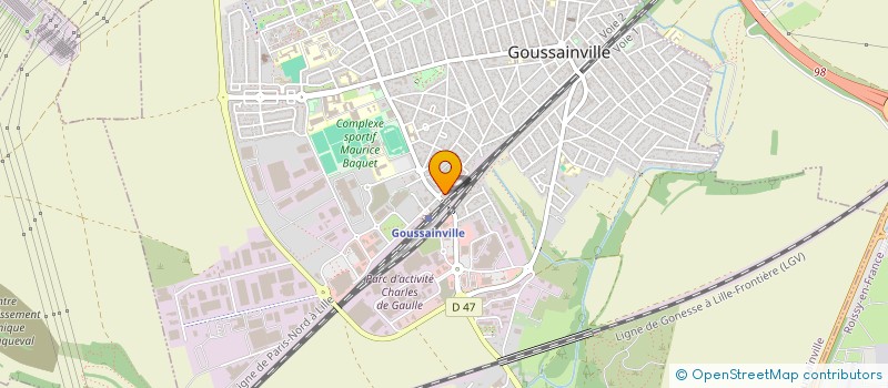 localisation de l'entreprise MKM ELEC à GOUSSAINVILLE