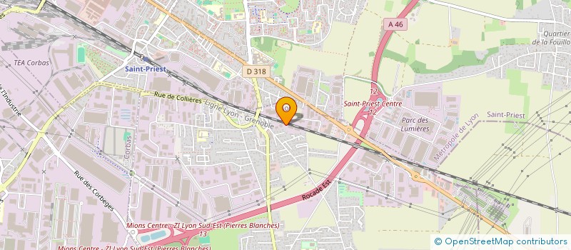 localisation de l'entreprise MKM GIVORS  MIONS