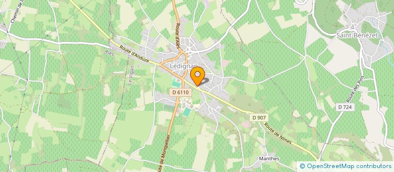 localisation de l'entreprise MKN TELECOM  LEDIGNAN