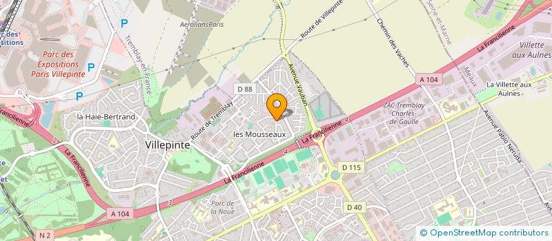 localisation de l'entreprise MKP CORPS à VILLEPINTE