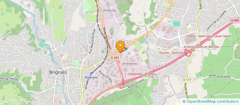 localisation de l'entreprise MKPLUS à BRIGNAIS