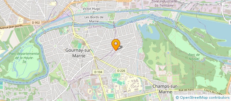 localisation de l'entreprise MKPP  CHAMPS-SUR-MARNE