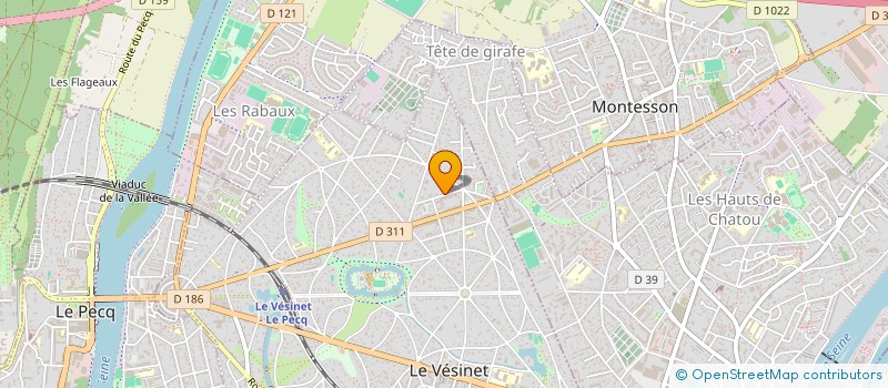 localisation de l'entreprise MKR  LE VESINET