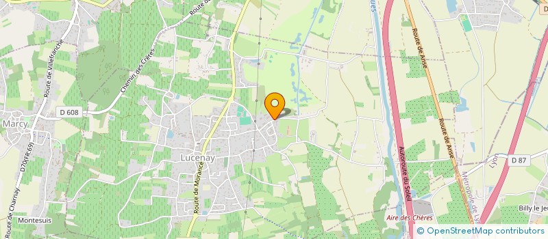 localisation de l'entreprise MKR AUTOS à LUCENAY