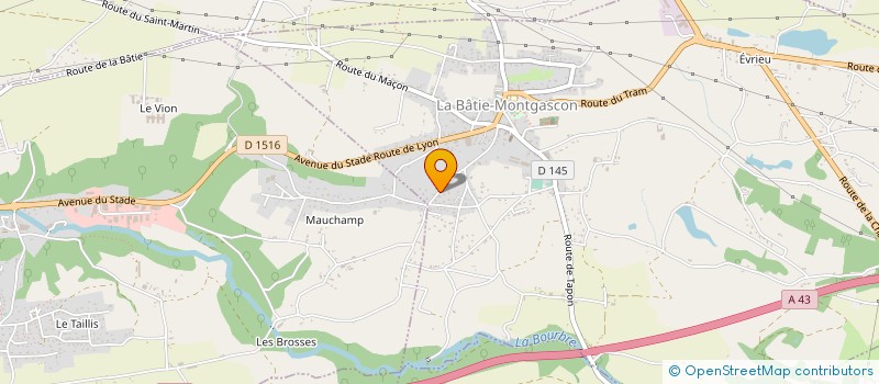 localisation de l'entreprise MKR DIFFUSION  LA BATIE-MONTGASCON