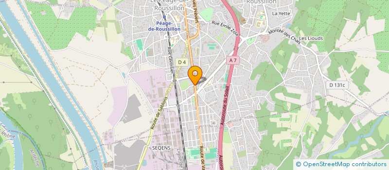 localisation de l'entreprise MKR EXPRESS à ROUSSILLON