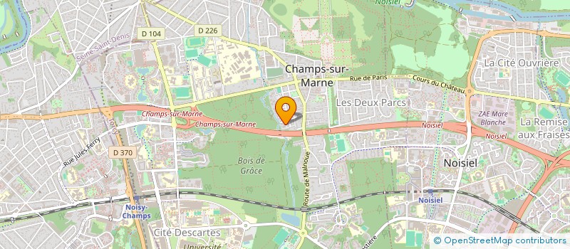 localisation de l'entreprise MKR TRANS à CHAMPS-SUR-MARNE