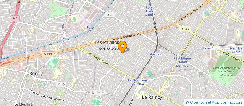 localisation de l'entreprise MKR TRANSPORT à LES PAVILLONS-SOUS-BOIS