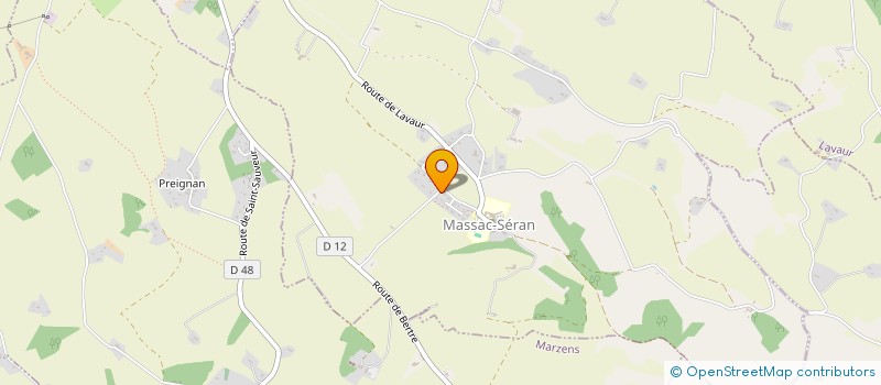 localisation de l'entreprise MKS IMMO  MASSAC-SERAN