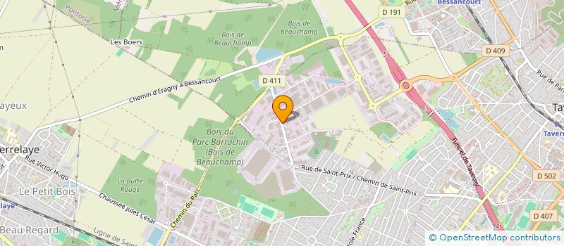 localisation de l'entreprise MKX SCI  TAVERNY