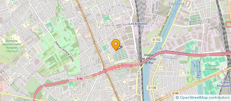 localisation de l'entreprise ML  BRUNOY