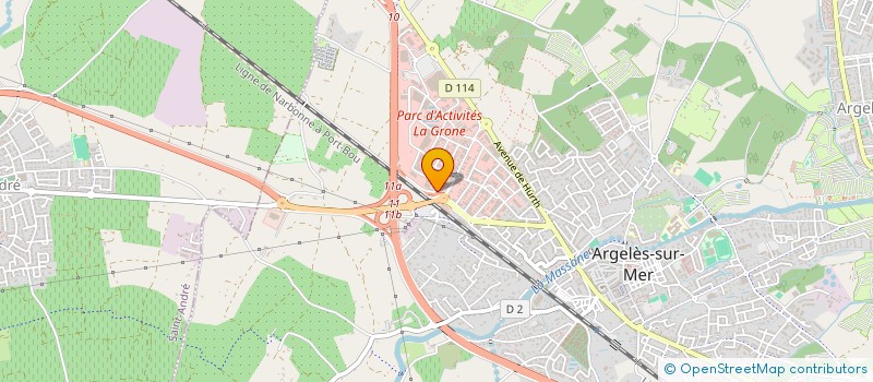 localisation de l'entreprise ML  ARGELES-SUR-MER