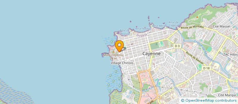 localisation de l'entreprise ML  CAYENNE