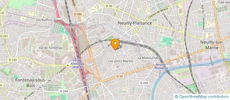 localisation de l'entreprise ML  LE PERREUX-SUR-MARNE