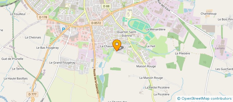 localisation de l'entreprise ML  VITRE
